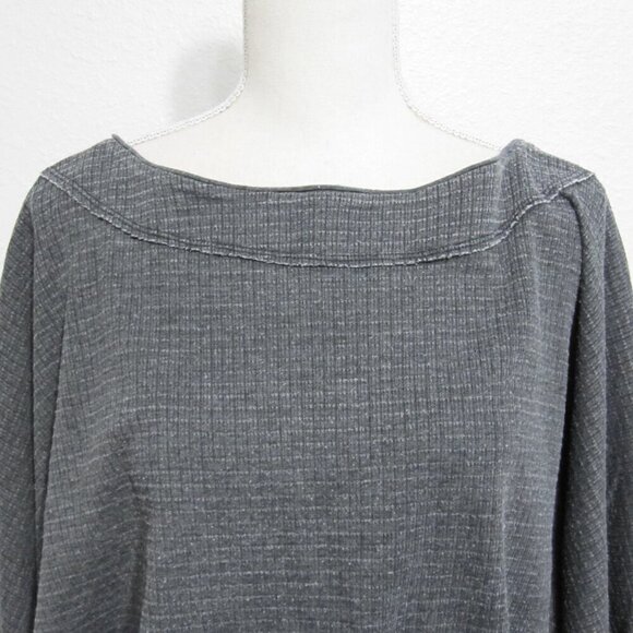 WE THE FREE Willow Thermal Women's Size Small Gray Dolman Off The Shoulder Tunic - Picture 3 of 10